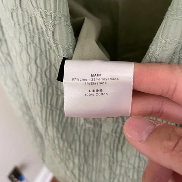 ELLEME A-LINE MAXI DRESS sage color NWT - Picture 7 of 8